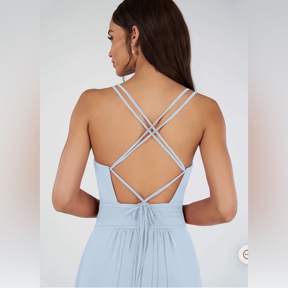 Azazie Farren Bridesmaids Dress - Mist - Picture 3 of 4